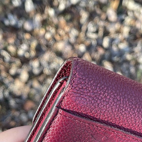 Louis Vuitton LV Monogram Empreinte Leather Sarah Long Wallet Purple - Picture 5 of 14